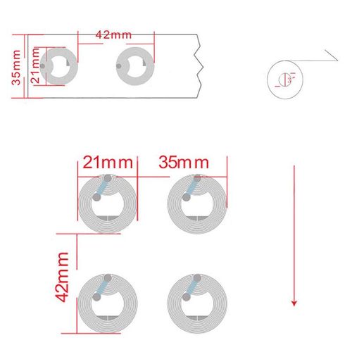 10pcs NFC 213 Card Tag with 13.56MHz Operating Frequency NFC Card for Mobile Phones and Devices NO5288