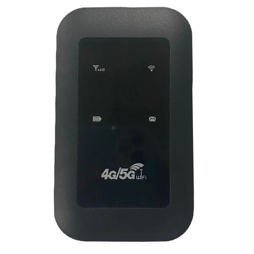 4G/5G Portable Mifi Device - Unlocked SIM Card - Airtel and MTN- Black