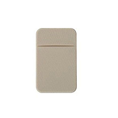 Adhesive Credit Card Pocket Sticker Pouch Holder Case Solid Color For Mobile Phone New,Nude NO5114
