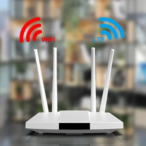 WiFi6 Smart Router CPE CAT4 4G LTE Open to All Networks Supports Lycamobile, MTN, Airtel 32 Users VPN Passthrough
