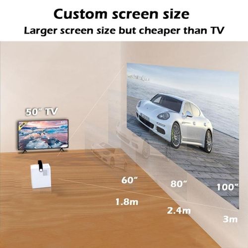 Y2 LED HD Digital Projector, Touch Control Version, US Plug Y2 Touch