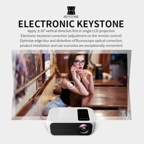 T500 1920x1080 3000LM Mini LED Projector,  Android Version