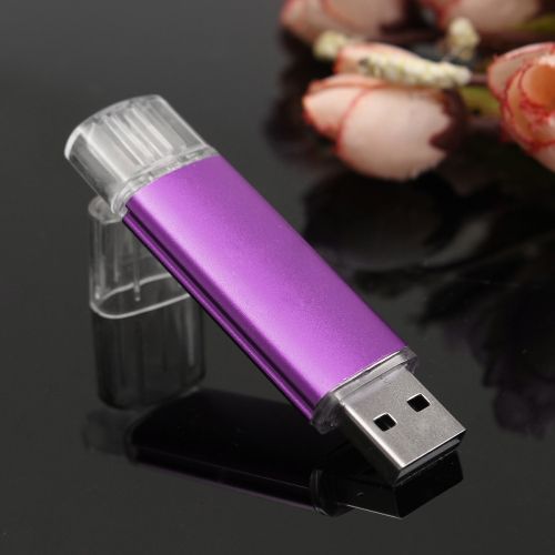 3 In1 OTG  USB Flash Drive - Voilet  128GB