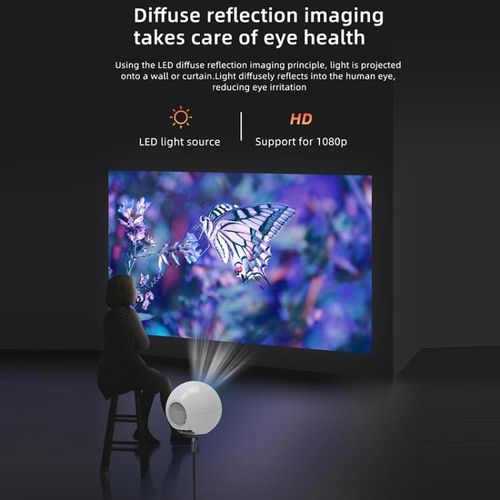 LCD Smart Projector, Same Screen Version, Plug Type:UK Plug UK Plug,