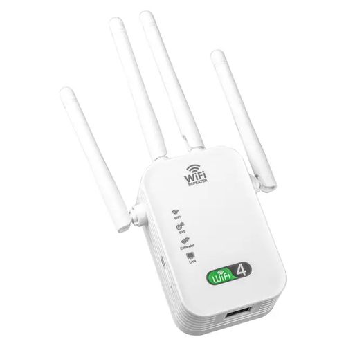 Wifi Extender- WiFi Booster- Signal Expansion- 300Mbps- White