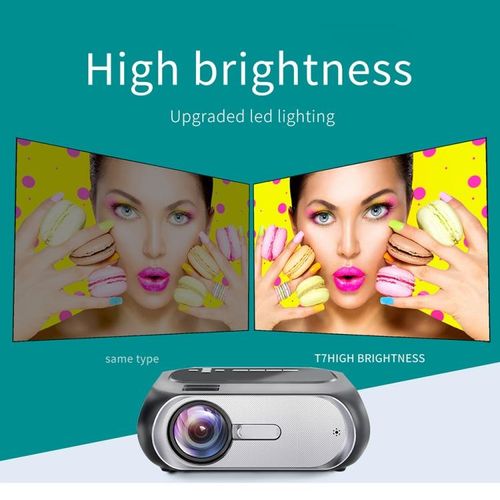 T7 1920x1080P 200 ANSI LED Digital Projector, Same Screen Version, AU