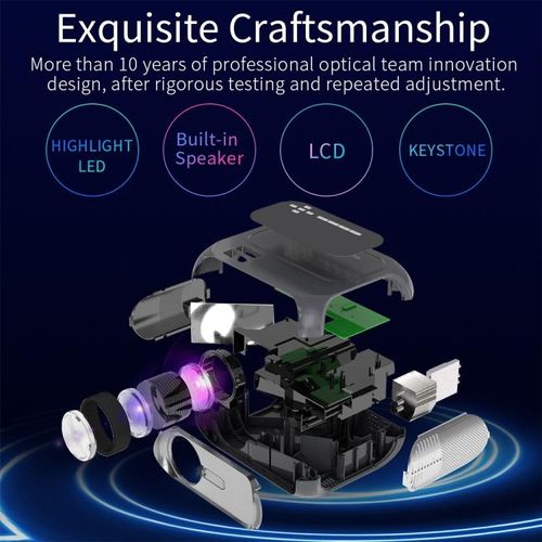 T7 1920x1080P 200 ANSI LED Digital Projector, Same Screen Version, AU