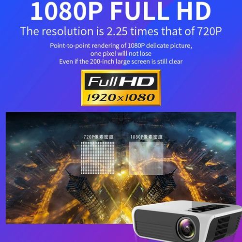 T500 1920x1080 3000LM Mini LED Projector