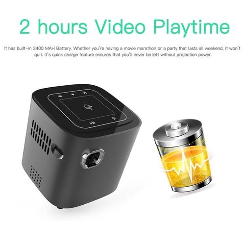 1080P HD Bluetooth 4.1 WiFi Smart 3D Projector, 1G+16G