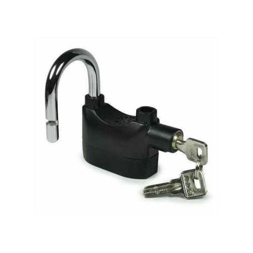 Kinbar Loud Alarm On Intruder Touch Padlock - Black