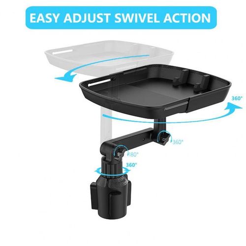 Portable Cup Holder Meal Tray - Expanded Table Desk Car Cup Holder Meal Tray Adjustable Universal Car Tray Table For Cup Holde