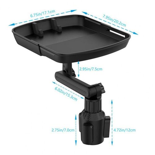 Portable Cup Holder Meal Tray - Expanded Table Desk Car Cup Holder Meal Tray Adjustable Universal Car Tray Table For Cup Holde