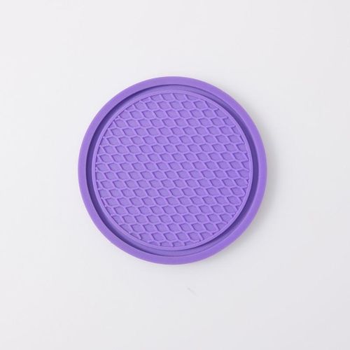 1pc Car Cup Coaster Non-Slip Cup Holder Mat Water Cup Slot Embedded In Ornaments Coaster Silicone Pads Auto Interior Accessories