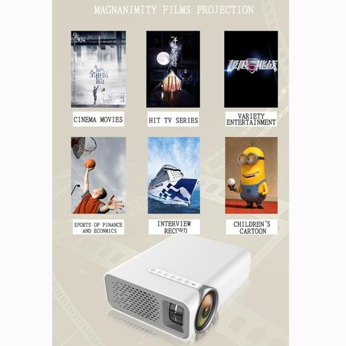YG520 800x480 1800LM Mini LED Projector Home Theater
