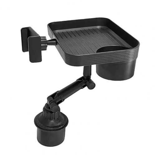 Coffee Table For Car Car Meal Tray Car Dining Tray With Cup Holder Mobile Phone Holder Space-Saving Solution For On-The-Go