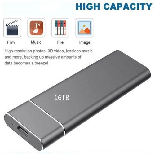 16TB SSD Hard Disk Drive HDD Mobile External Storage Device