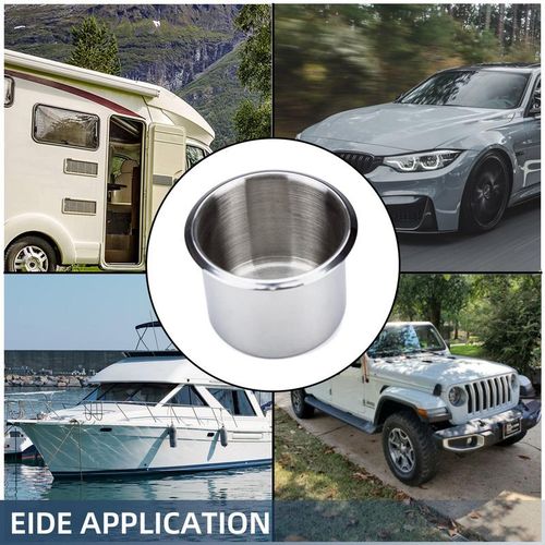 Stainless Steel Cup Drink Holder 68/85/90mm Portable Durable Cup For Marine Boat Rv Camper Table