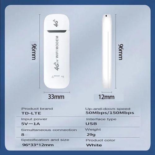 3 In 1 Hotspot Modem - WiFi 150Mbps, Unlocked For All Networks
