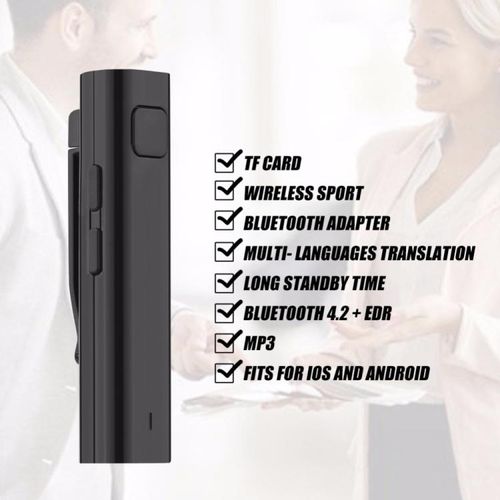 Bluetooth Receiver Smart Headphone Voice Translator 26 Multi-language