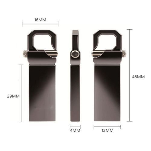 UWY Flash Disk 128G High Speed Waterproof Metal USB Flash Drive
