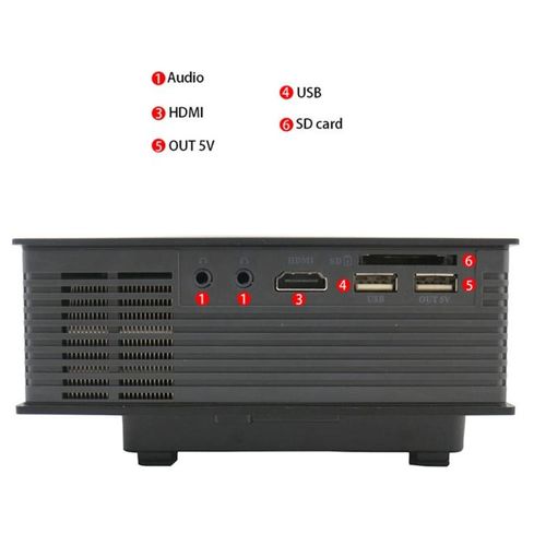 UC68 1200 Lumens HD 800 x 480 Digital LED Projector