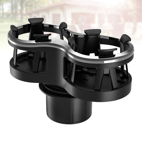 Car Cup Holder Abs Double Hole Drinks Holders Automotive Mount Cola Mug Holder Stand For Vehicle Interior Glasses The