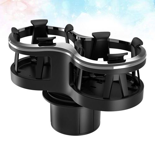 Car Cup Holder Abs Double Hole Drinks Holders Automotive Mount Cola Mug Holder Stand For Vehicle Interior Glasses The