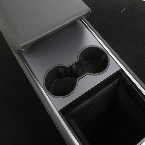 Car Water Cup Holder Insert For Tesla Model 3 Y 2021 2022 Center Accessories Silicone Skid Proof Coasters Double Hole Holder