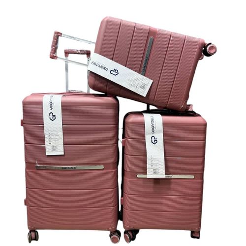 Good Partner A Set Of 3 In 1 Pure Rubber Unisex Strong Material Durable Double Zipper Extremely Durability Anti-thfety zip 8-wheel