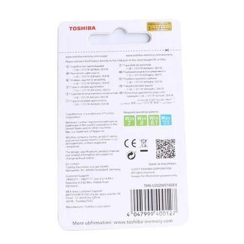 Toshiba 16GB Toshiba USB Flash Drive - White