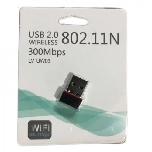 USB 2.0 WiFi Adapter 300Mbps 2.4GHz - 2.5GHz