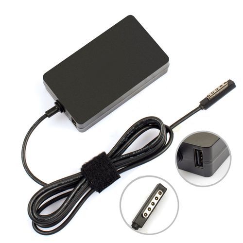 Black Charger For Surface Pro 1 And Pro 2 Tablet