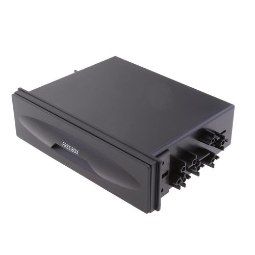 Universal Single Din Pocket Kit Car Drink Cup Holder In Dash Car One Din Audio Stereo Dashboard Pocket Car Storage Drawer Box
