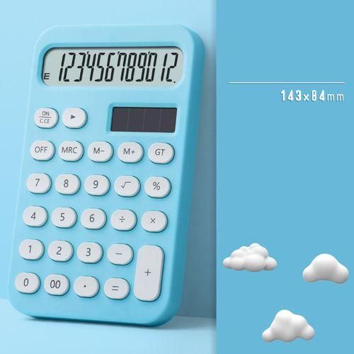Standard Calculator  Easy To Press Anti Slip Blue