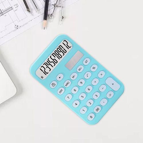Standard Calculator  Easy To Press Anti Slip Blue