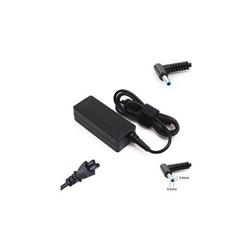 Hp Blue Small Pin Laptop Adapter and Power Cable (Refurished/Original)- Black