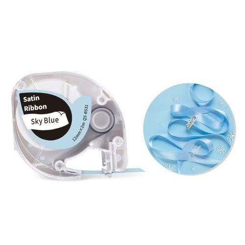 For Phomemo P12  P12 Pro 12mm X 2m Thermal Label Ribbon Label RibbonBlack Word On Sky Blue