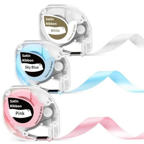 For Phomemo P12  P12 Pro 12mm X 2m Thermal Label Ribbon Label RibbonBlack Word On Sky Blue