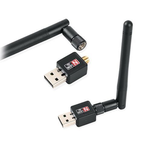 Computer USB internet Wireless Card with Antenna - Black