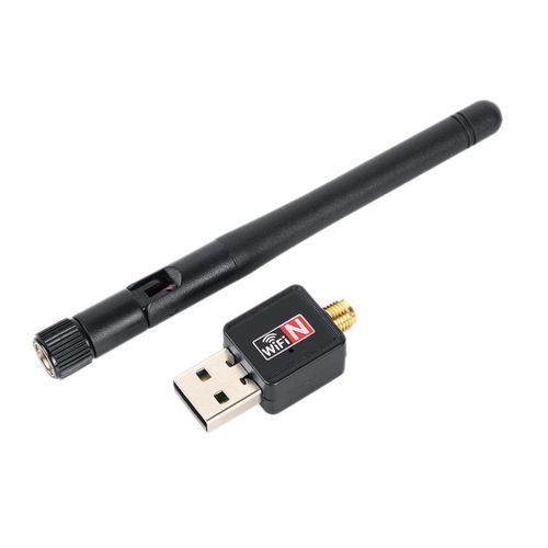 Computer USB internet Wireless Card with Antenna - Black