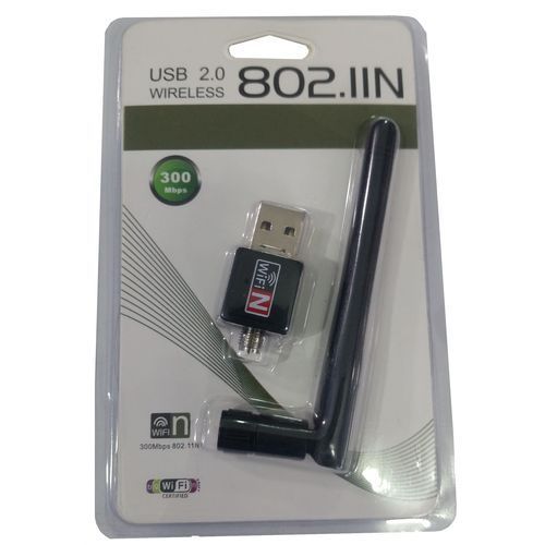 Computer USB internet Wireless Card with Antenna - Black
