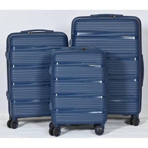 Prosperity A Set Of 3 In 1 Pure Rubber Unisex Strong Material Durable Double Zipper Extremely Durability Anti-thfety zip 8-wheel