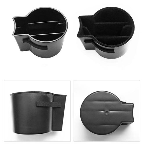 Jiuwan 1pc For Tesla Model 3 Y Car Center Console Water Cup Holder Storage Organizer Coin Box Card Slot Car Storage Accessories
