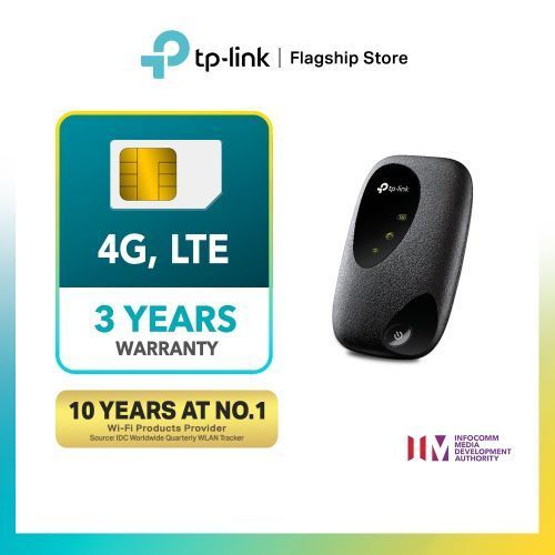 TP-Link M7200 4G LTE Open Network MiFi Router- Black