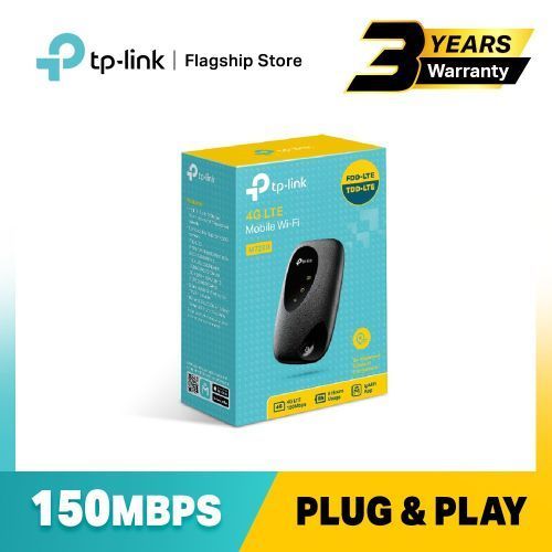 TP-Link M7200 4G LTE Open Network MiFi Router- Black