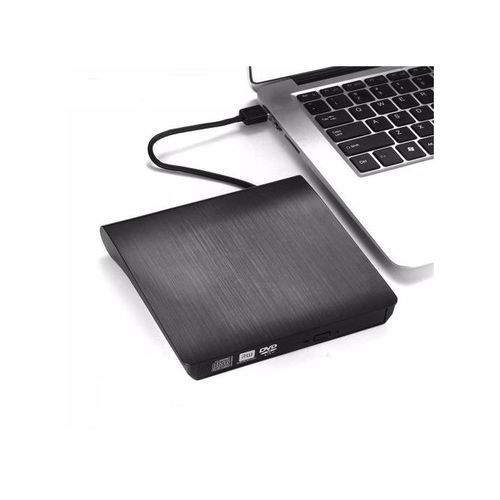 CD/DVD RW Superdrive USB 3.0 Portable Slim Rewriter Burner - Black