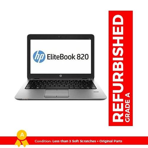 Hp Elitebook 820,Core I5,8GB RAM,512 GB SSD ,Refurbished- Black (6MTHS WRTY)