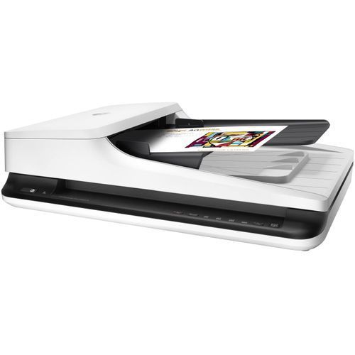 Hp ScanJet Pro 2500 f1 Flatbed OCR Scanner - White