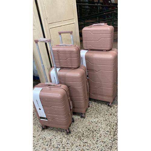 Good Partner A Set Of 5 In 1 Pure Rubber Unisex Strong Material Durable Double Zipper Extremely Durability Anti-thfety zip 8-wheel
