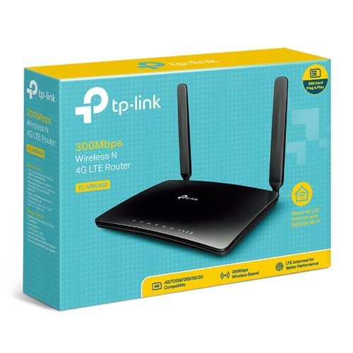 TPLink TL-MR6400 300Mbps Wireless N 4G LTE Router - black